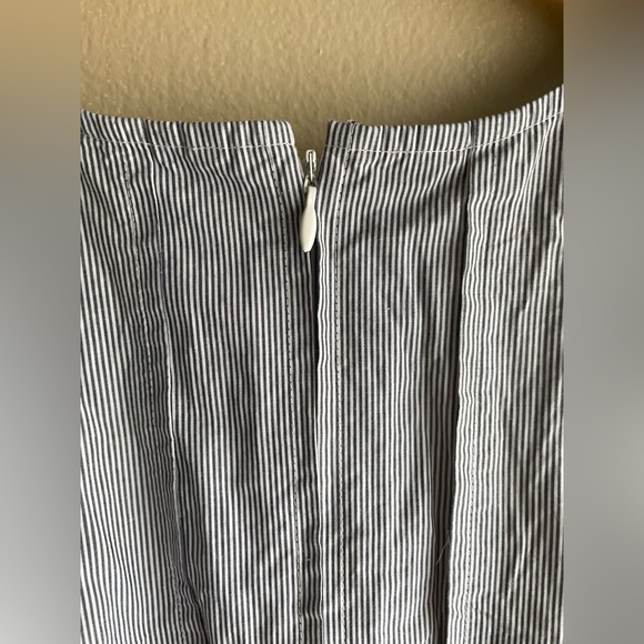 Ann Taylor Women Stripped Sleeveless Dress Cotton Size 2 - Picture 6 of 12